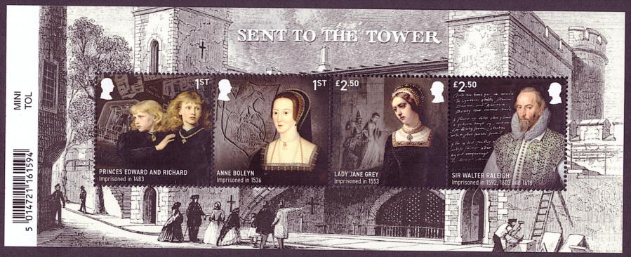 (image for) MS5211 2024 Tower of London barcoded miniature sheet
